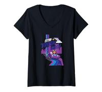 Femme DreamWorks Gabby’s Dollhouse The Movie Extra Vroom Vroom T-Shirt avec Col en V