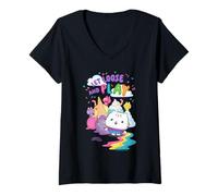 Femme DreamWorks Gabby’s Dollhouse The Movie Let Loose and Play T-Shirt avec Col en V