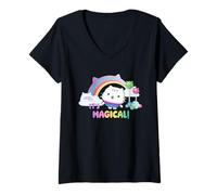 Femme DreamWorks Gabby’s Dollhouse The Movie Magical Day T-Shirt avec Col en V