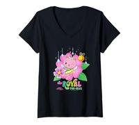 Femme DreamWorks Gabby’s Dollhouse The Movie Royal Fun-Ness T-Shirt avec Col en V