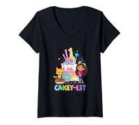 Femme DreamWorks Gabby’s Dollhouse The Movie You’re The Cakey-est T-Shirt avec Col en V