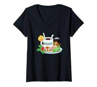 Femme DreamWorks KouKou Holiday Hot Cocoa Mix-Up T-Shirt avec Col en V