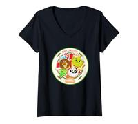 Femme DreamWorks KouKou Merry Christmas Cookie Plate T-Shirt avec Col en V