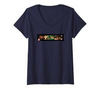 Femme DreamWorks The Bad Guys 2 Action Frames T-Shirt avec Col en V