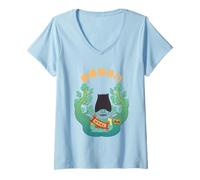 Femme DreamWorks Trolls Branch Lucky Lunar New Year T-Shirt avec Col en V