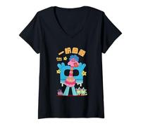 Femme DreamWorks Trolls Cooper Lunar New Year Celebration T-Shirt avec Col en V