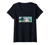 Femme DreamWorks Trolls Mr. Dinkles High Vibes Only T-Shirt avec Col en V