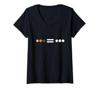 Femme Droits de l'homme Rétro Égalité T-Shirt avec Col en V
