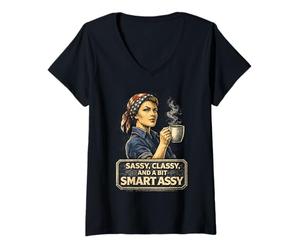 Femme Droits des Femmes Féministes T-Shirt avec Col en V