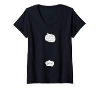 Femme Drôle Annonce Grossesse J'Ai Quelque Chose à Vous annoncer T-Shirt avec Col en V