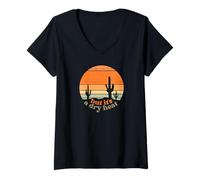 Femme Drôle Arizona Desert But It's a Dry Heat T-Shirt avec Col en V