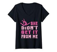 Femme Drôle de Danse Maman Elle n'a Pas Obtenu de Moi Danse Dancer T-Shirt avec Col en V