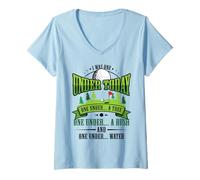 Femme Drôle de Golf Joueur Golf Amant Un sous Aujourd'hui Cadeau T-Shirt avec Col en V