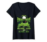 Femme Drôle de Golf Joueur Golf Amant Un sous Aujourd'hui Cadeau T-Shirt avec Col en V