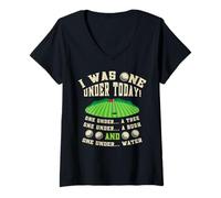 Femme Drôle de golf joueur golf amant un sous aujourd'hui cadeau T-Shirt avec Col en V