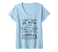 Femme Drôle de Maman Parentalité Être Gentil Probablement Perdue T-Shirt avec Col en V