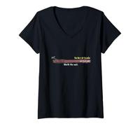 Femme Drôle de Parachutisme Altitude Loading Bar Freefall Skydiver T-Shirt avec Col en V