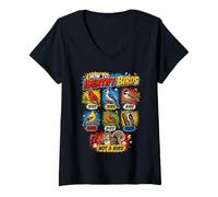 Femme Drôle d'observation des Oiseaux Blague, Comment identifier Les Oiseaux T-Shirt avec Col en V