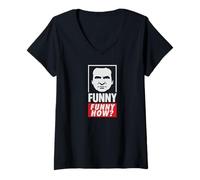 Femme Drôle, drôle Comment ? T-Shirt avec Col en V