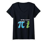 Femme Drôle Mignon Get Real Be Rational Pi Day Math Teacher T-Shirt avec Col en V