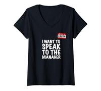 Femme Drôle Mon nom est Karen pour Parler au Manager T-Shirt avec Col en V