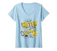 Femme Drôle Save Water Drink Beer Craft Brew Drinker Humour T-Shirt avec Col en V