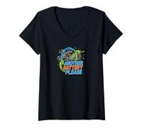 Femme Drone Pilot Another Battery Please Quadcopter FPV T-Shirt avec Col en V