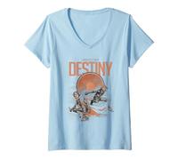 Femme Dune: Part Two Embrace Your Destiny Paul and Chani Movie T-Shirt avec Col en V