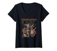 Femme Dungeon Crawler Carl The Inevitable Ruin LitRPG Book Cover T-Shirt avec Col en V