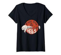 Femme Dungeons and Dragons Fight Like Hells T-Shirt avec Col en V