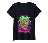 Femme Dungeons & Dragons Beholder Roll with Disadvantage! Toxic T-Shirt avec Col en V