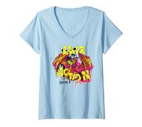Femme Dungeons & Dragons Lair Action Neon Colored Greatwyrm T-Shirt avec Col en V