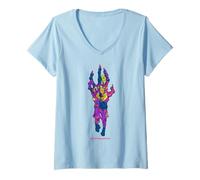 Femme Dungeons & Dragons Vecna's Toxic Neon Colored Hand T-Shirt avec Col en V