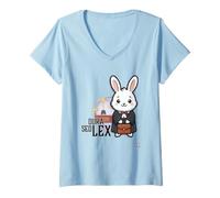 Femme Dura Lex SED Lex T-Shirt avec Col en V