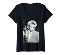 Femme Duran Duran Nick Rhodes Clavier Player 1983 T-Shirt avec Col en V