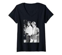 Femme Duran Duran Simon Le Bon & Nick Rhodes Pop 1983 T-Shirt avec Col en V