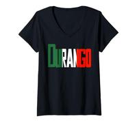 Femme Durango México T-Shirt avec Col en V