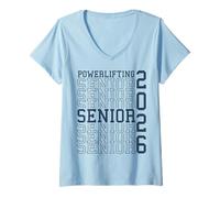 Femme Dynamophilie de Nuit pour Personne âgée 2026 Graduation 66 T-Shirt avec Col en V