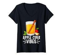 Femme Early - Apple Cider Vibes T-Shirt avec Col en V