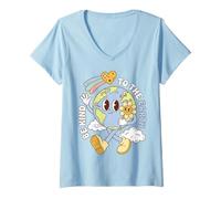 Femme Earth Day Be Kind to The Earth Environmental Message T-Shirt avec Col en V