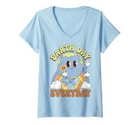 Femme Earth Day Everyday Cute T-Shirt avec Col en V