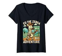 Femme Ed The Zebra Tennessee Runaway Murfreesboro T-Shirt avec Col en V