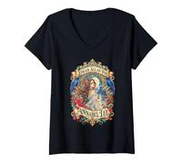 Femme Edgar Alan Poe Annabel Lee T-Shirt avec Col en V