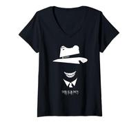 Femme Edgar Allan Poètes Officier T-Shirt avec Col en V