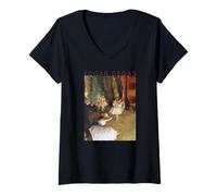 Femme Edgar Degas Dancers #2 pour Artistes et Ballerines T-Shirt avec Col en V