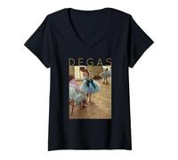Femme Edgar Degas La leçon de Danse pour Artistes et Ballerines T-Shirt avec Col en V
