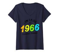 Femme Édition limitée - Vintage 1966 T-Shirt avec Col en V