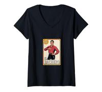 Femme El Bachero Bachata Danseur de Bingo Mexicain Design T-Shirt avec Col en V
