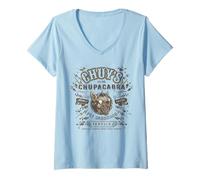 Femme El Chupacabra T-Shirt avec Col en V