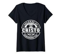 Femme El fiel soldado de Jesucristo |Soldado de Dios Guerrero fiel T-Shirt avec Col en V